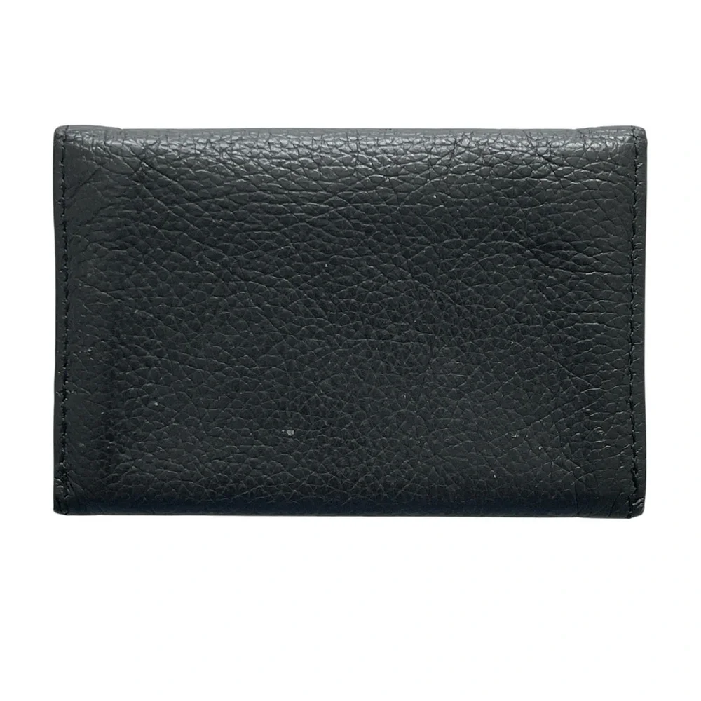 Golden Bear Black Leather Card Case